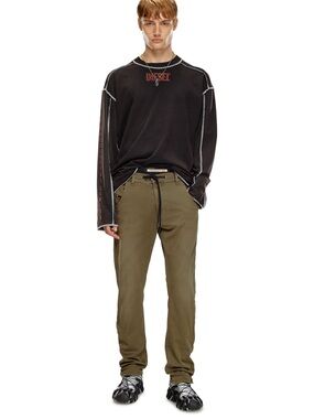 Diesel Krooley Olive Green Sweatpants Jogger Jeans Size 32